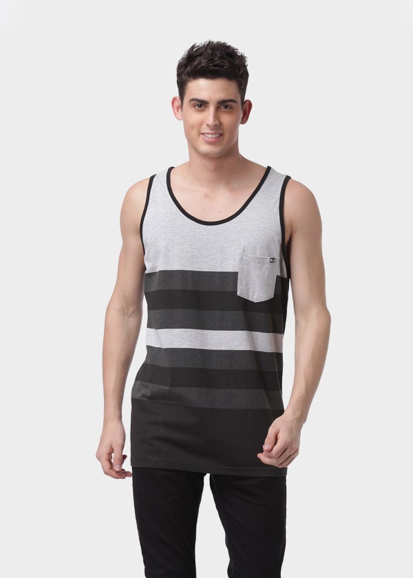 针织纯棉男背心