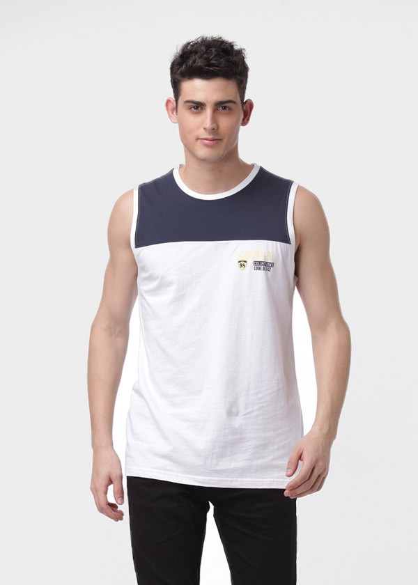 针织纯棉男背心